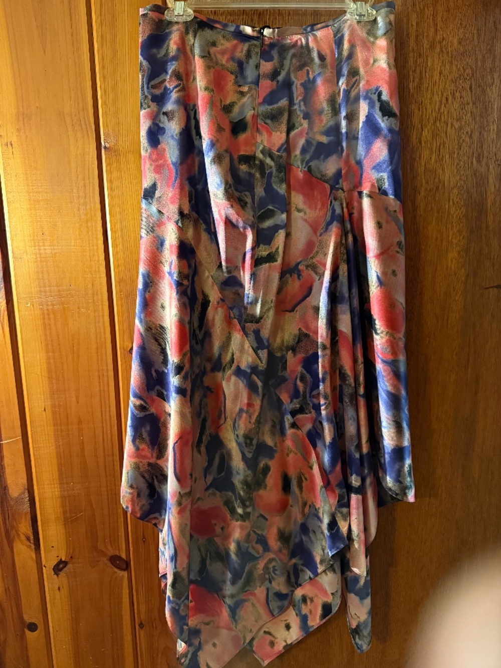 Giorgio Armani 100% Silk Abstract Floral Asymmetric Skirt – Italy -42